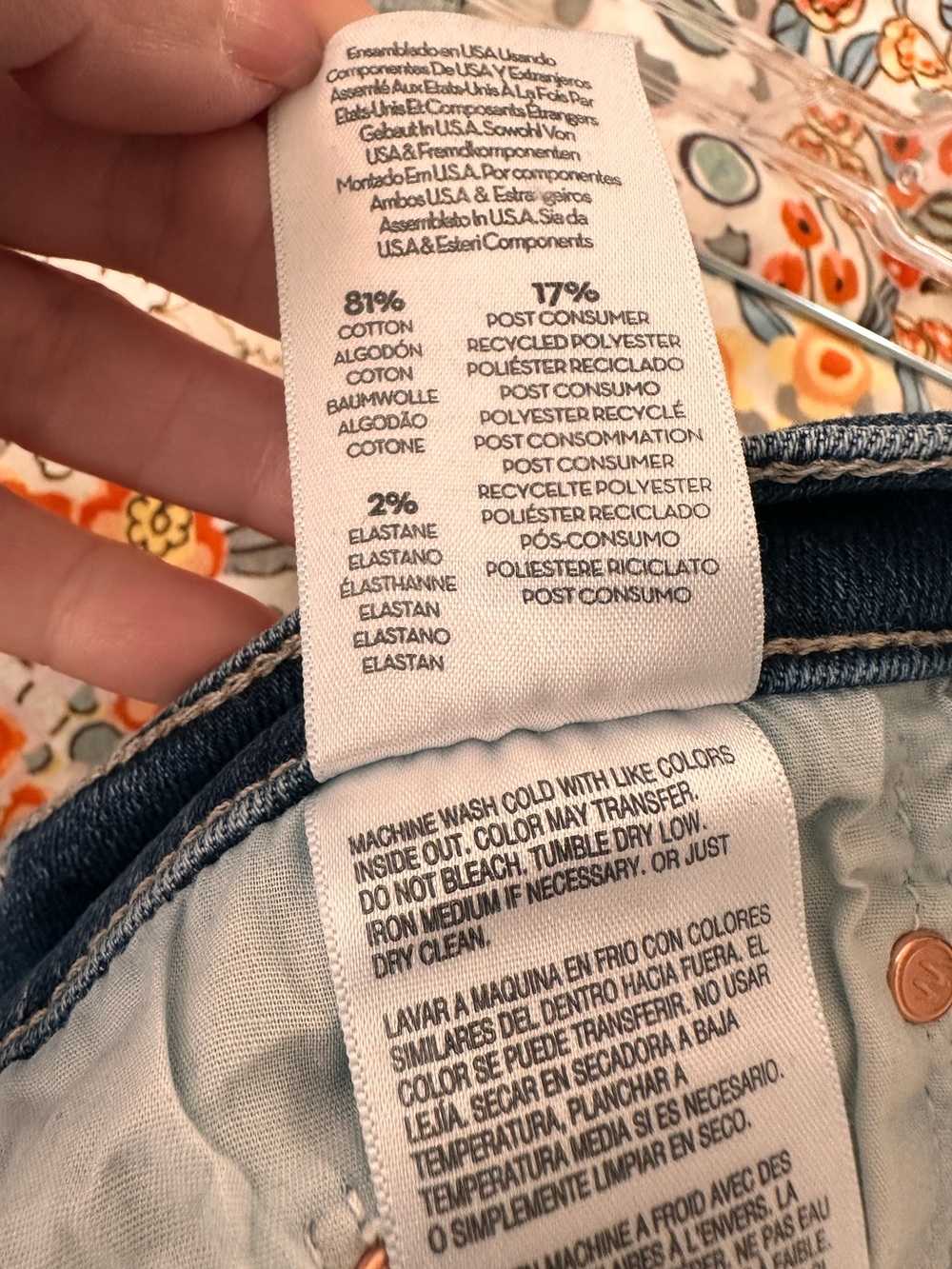Mother “The Newbie” ankle frayed jeans in size 30 - Picture 9 of 9